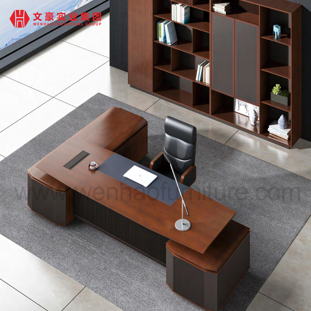 Fabricante de muebles de oficina de madera al por mayor Escritorio ejecutivo Mesa de oficina Escritorio ejecutivo Boss
