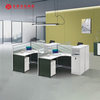Muebles de oficina de alta calidad, muebles de oficina comerciales personalizados, escritorio de oficina, estación de trabajo Modular Simple para 4 personas