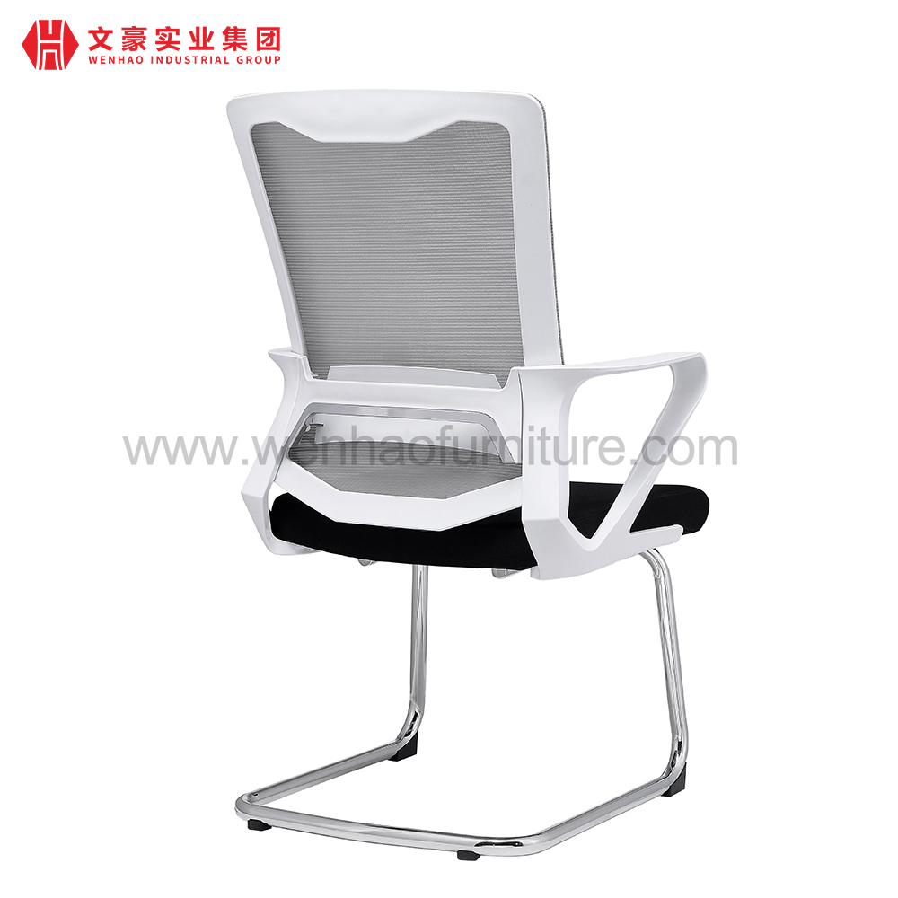 Silla moderna de oficina de conferencias de malla con fabricante de sillas de escritorio tapizadas con marco de acero en China