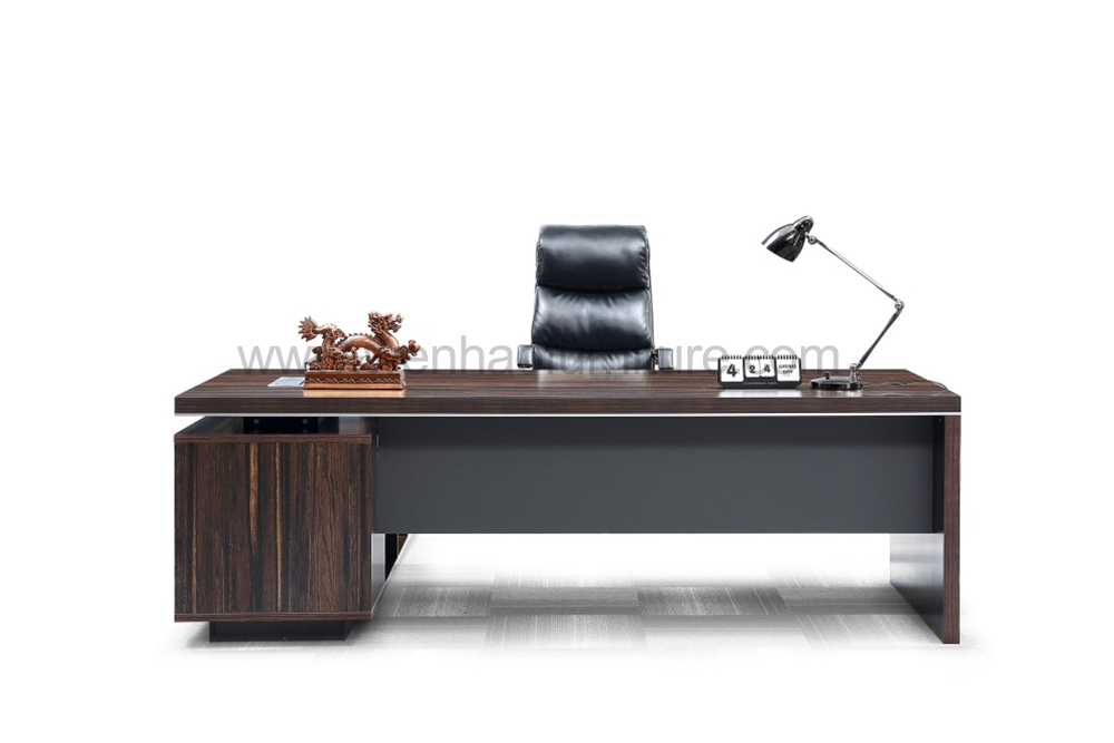 Foshan Fabricación en forma de L, mesa de oficina de lujo, escritorio ejecutivo de CEO, escritorio de oficina