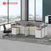 Muebles de escritorio de oficina modulares móviles, cubículos de partición de computadora, escritorio de estación de trabajo