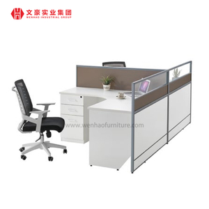 Estación de trabajo para personal de oficina, estación de trabajo Modular moderna para cubículo, mesa de estación de trabajo de oficina para 3, 4 y 5 personas