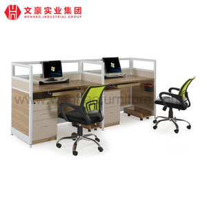 Mobiliario de oficina Estaciones de trabajo con gabinete Conjunto para 4 personas Mobiliario de oficina para estación de trabajo Call Certer Mobiliario de oficina