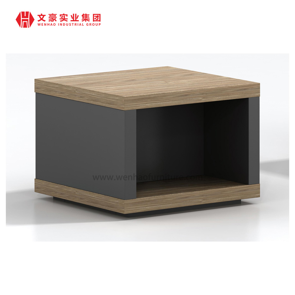 Mesa de centro cuadrada de melamina moderna de lujo, muebles de oficina de alta gama, suministro de fábrica