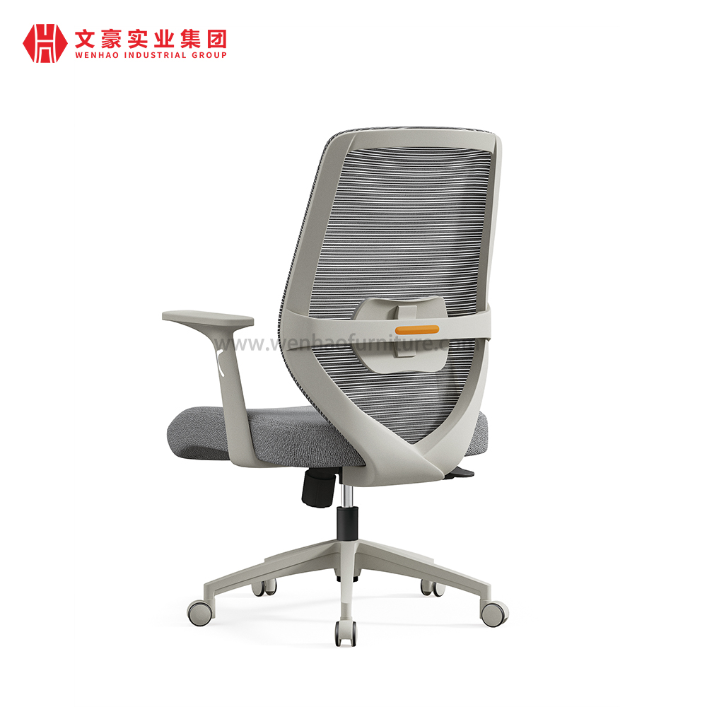 Sillas de oficina de computadora de malla gris suministro tapizado de silla de escritorio giratoria en China
