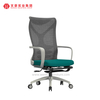 Fabricantes modernos de sillas de oficina de malla en China Silla de escritorio tapizada verde con reposapiés