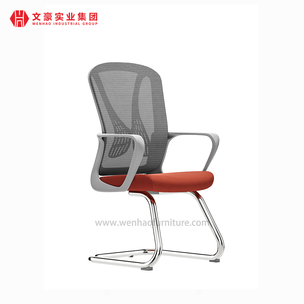 Proveedor tapizado de sillas de escritorio tapizadas silla gris moderna de la conferencia de la oficina de la malla en China