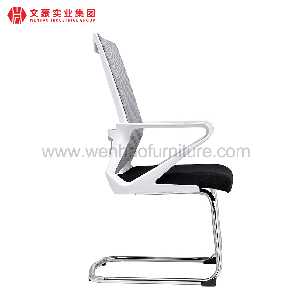 Silla moderna de oficina de conferencias de malla con fabricante de sillas de escritorio tapizadas con marco de acero en China