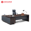 Foshan Fabricación en forma de L, mesa de oficina de lujo, escritorio ejecutivo de CEO, escritorio de oficina