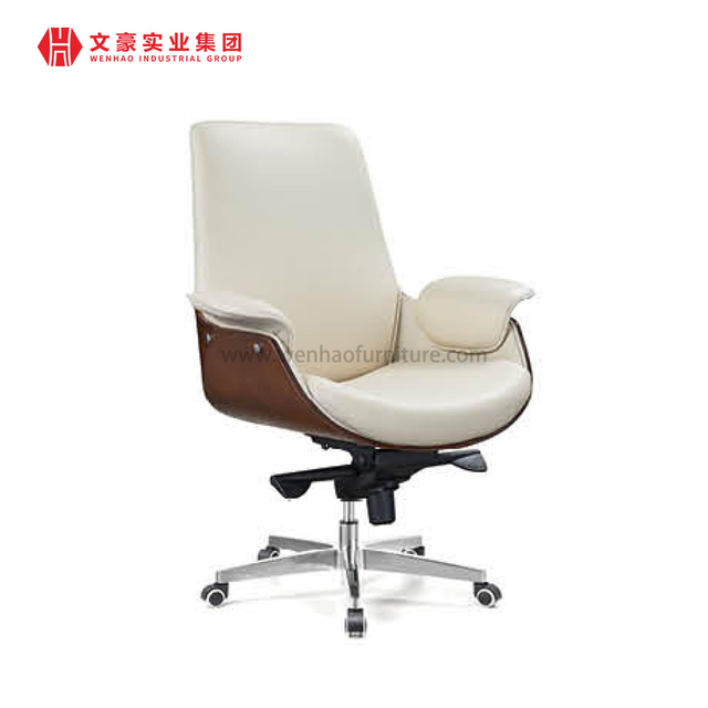 Estación de trabajo, sillón para personal de oficina, silla giratoria de cuero para ordenador, silla ejecutiva de oficina