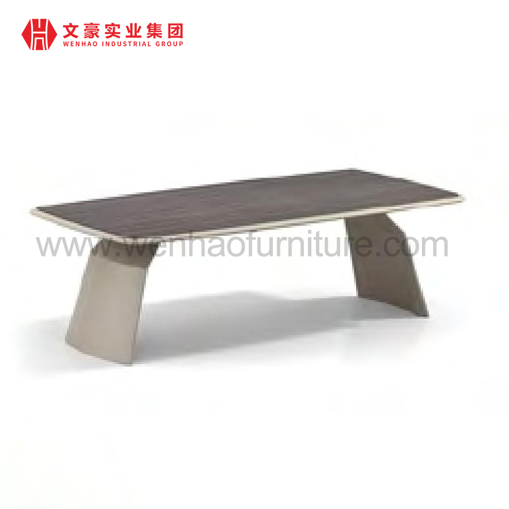 Escritorio de oficina moderno, muebles de mesa, diseño en forma de L, escritorio de gerente ejecutivo de jefe largo