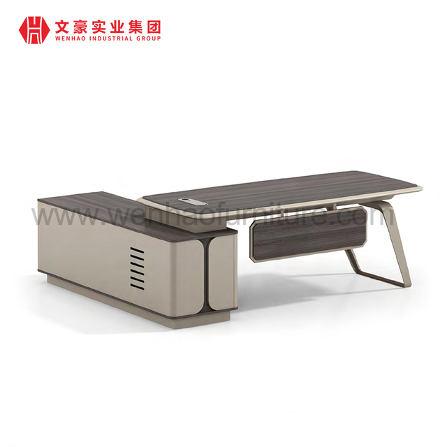 Mesa de oficina de conferencias de lujo Mostrador de recepción de la oficina del director ejecutivo