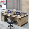 Puesto de trabajo para cubículos, muebles comerciales de lujo, escritorios de oficina modulares, mesas de oficina de división
