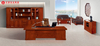 Muebles de oficina de estilo chino, escritorio de jefe de moda, mesa Taipan de lujo con gabinete lateral extraíble, escritorio de gerente