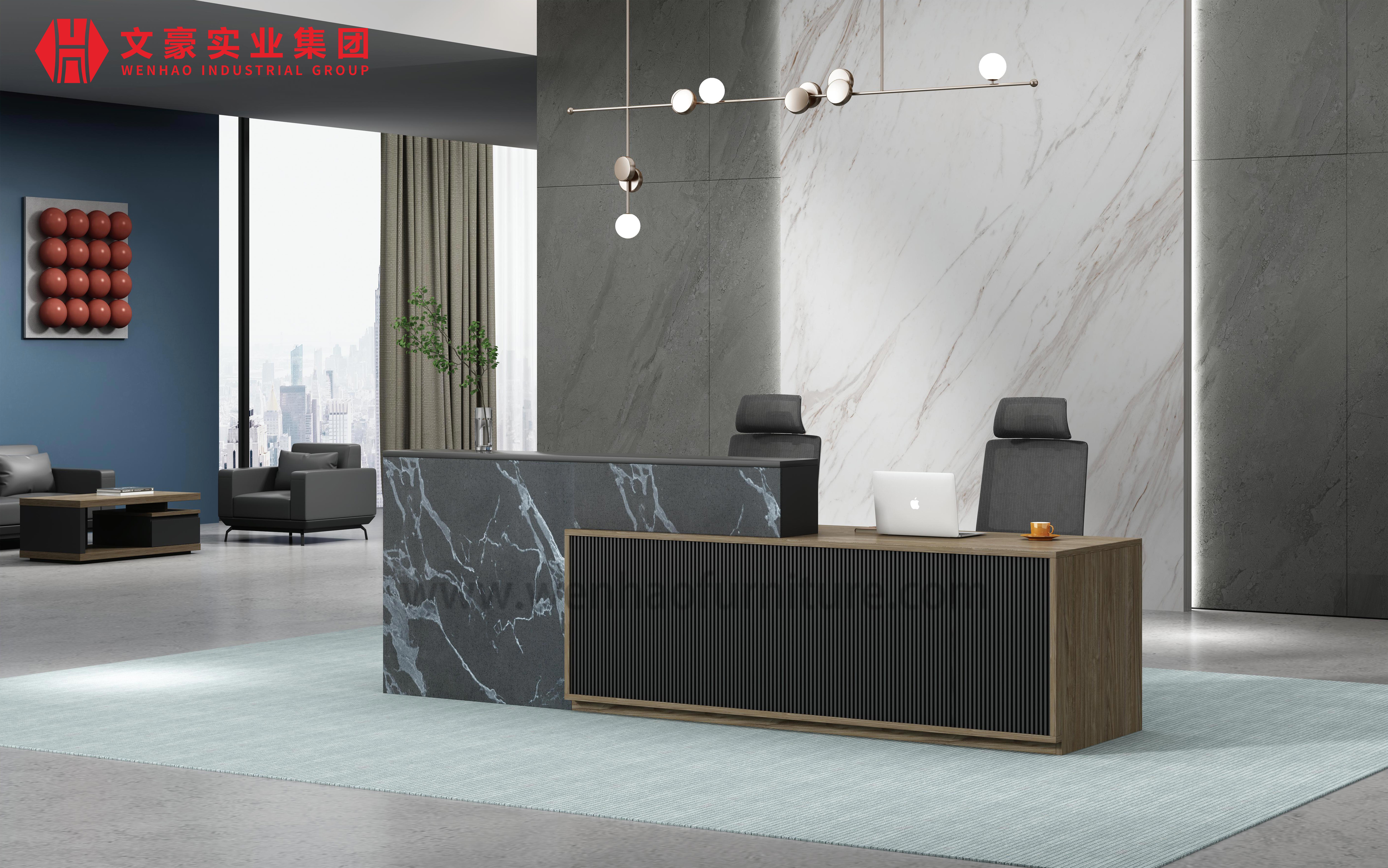 Mostrador de recepción delantero del hotel de la empresa simple de muebles al por mayor para el vestíbulo
