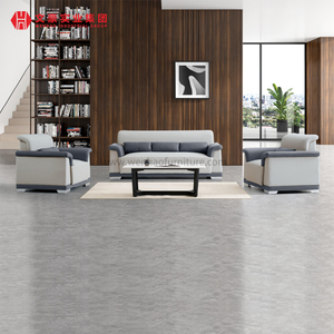 Conjunto de sofás personalizados, grandes y esenciales, para oficina, Boss, sofá de cuero, muebles
