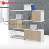 Gabinete de almacenamiento de madera moderno del diseño de la moda del gabinete de oficina con los muebles de oficinas modelo de las puertas de cristal