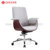 Silla de oficina de cuero giratoria moderna, sillas de escritorio tapizadas elegantes grises, muebles de oficina profesionales