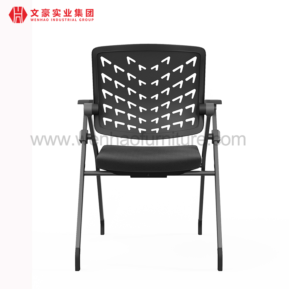 Silla de entrenamiento con marco de acero, escritorio apilable, sillas, muebles de oficina