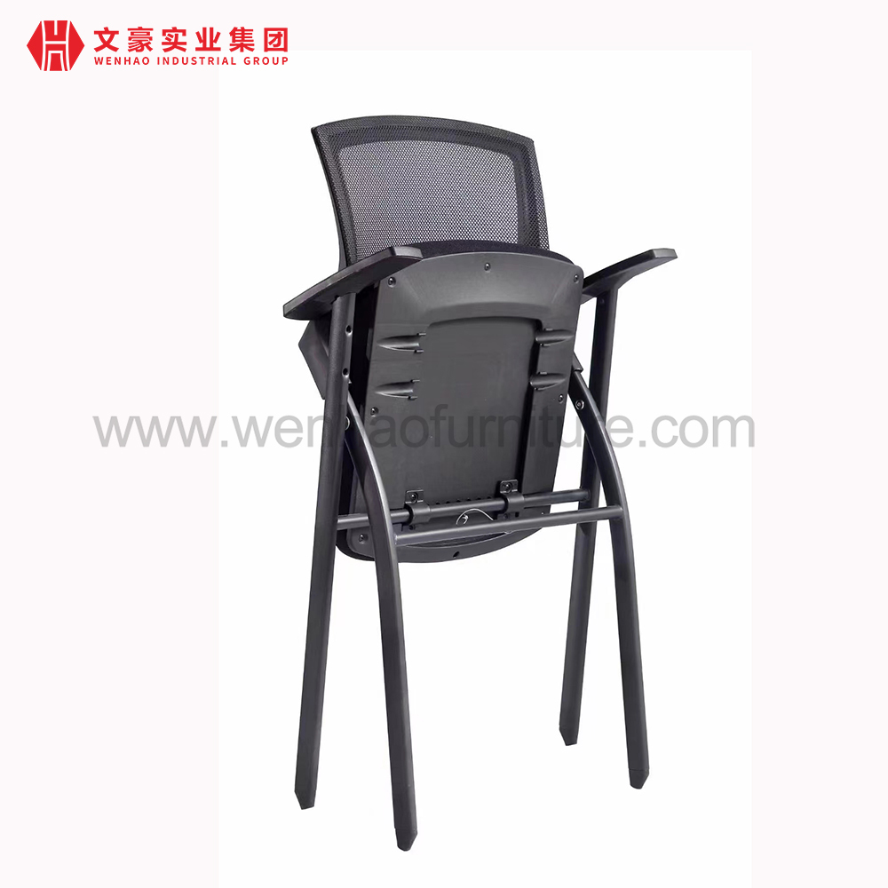 Silla de entrenamiento plegable con patas de acero Sillas de oficina Proveedor de muebles apilables