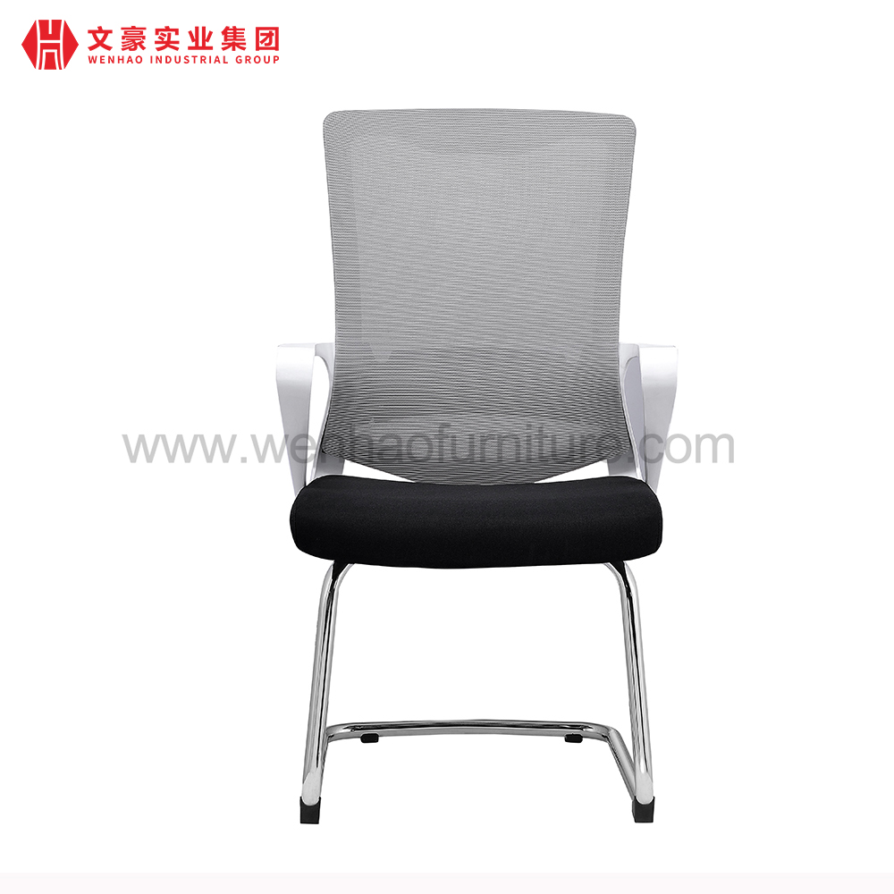 Silla moderna de oficina de conferencias de malla con fabricante de sillas de escritorio tapizadas con marco de acero en China