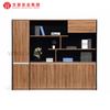 Gabinete de madera del Mdf del estante para libros de la oficina del archivador de madera de la puerta abatible del precio bajo del almacenamiento grande 3